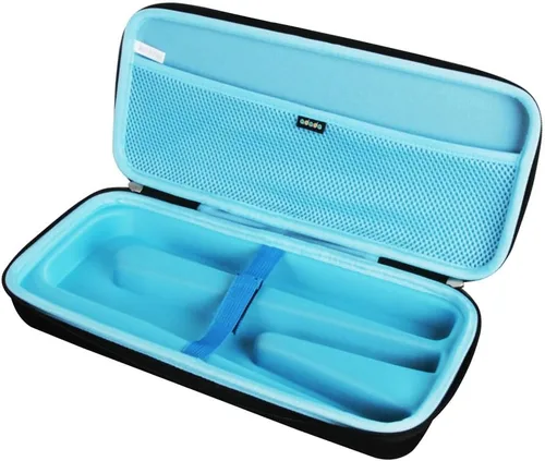 Miniatura 3 de adada Estuche Duro de Viaje para Plancha de Cabello BaBylissPRO Nano Titanium Ultra Delgada (Negro+Azul)