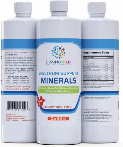 BrainChild Nutritionals Spectrum Support Minerals (sin sabor 32oz)
