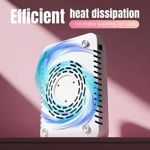 Miniatura 6 de Aspirador colector de polvo de uñas para técnicos de uñas – Potente succión, ventilador silencioso de 3 velocidades, filtro HEPA reutilizable