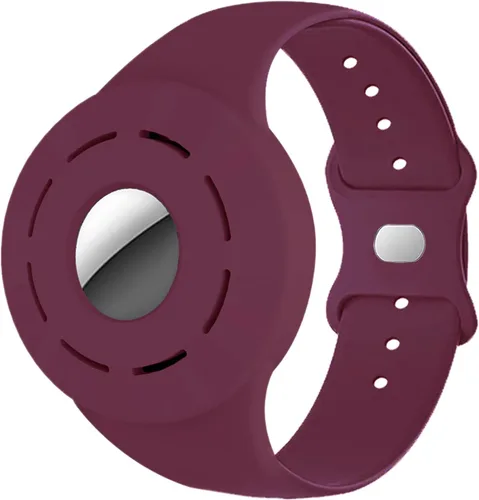 Funda para AirTag para niños, correa de silicona suave, funda protectora para Apple AirTag Finder Location Tracker Pulsera para niños, hija, hijo,
