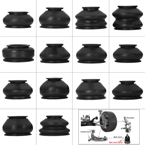 Miniatura 8 de 14 piezas de cubierta protectora de polvo de goma para brazo de varilla giratoria universal, cabeza de bola de unión para auto, accesorios