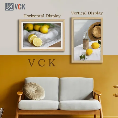 Miniatura 238 de VCK Marcos para póster de madera maciza de 22.375 x 34 pulgadas, marco de fotos A1 negro con montaje en pared, paquete de 3