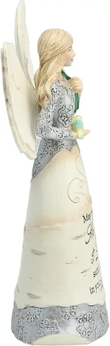 Miniatura 32 de Pavilion Gift Company 82433 Bless This Home - Figura de ángel ébano de 6 pulgadas, color crema
