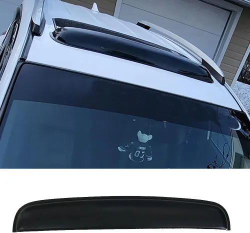 43" 1100mm Deflector de Viento Universal para Techo Corredizo, Protector de Lluvia y Nieve, 1 unidad, color negro oscuro, para techo solar, tapa