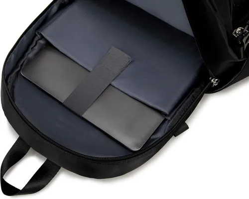 Miniatura 6 de Acmebon Conjunto de mochila para portátil de moda espaciosa para niña, conjunto casual de mochila para mujer, color negro