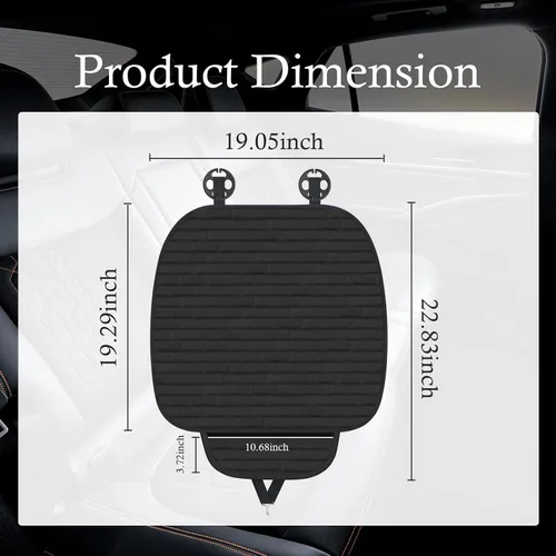 Miniatura 2 de Fundas para asientos delanteros de automóvil, antideslizantes y transpirables con diseño de celosía, fundas universales para asientos delanteros