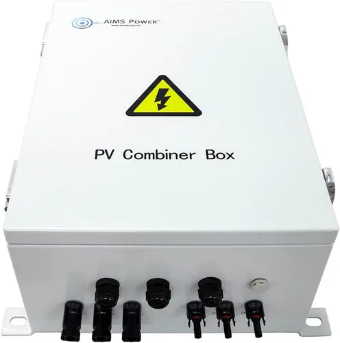 AIMS Power Caja combinadora de matriz solar de 3 cuerdas 60A 200 VCC 3 entradas 10KW precableadas, entrada máxima de 1000 V CC, interruptor de