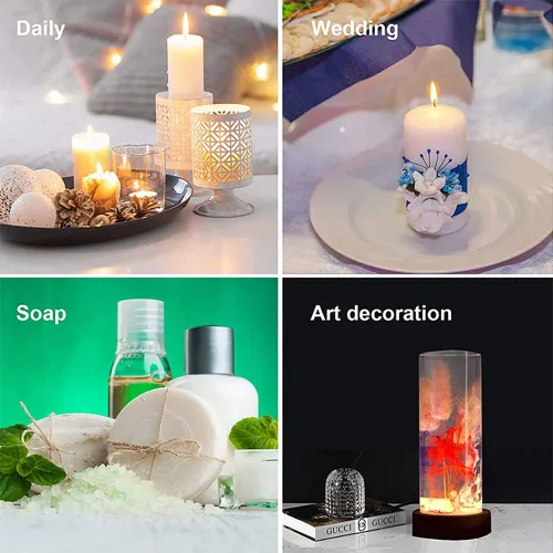 Miniatura 2 de Katutude Moldes de vela cilíndrica, molde de vela de silicona de pilar 3D, moldes de resina epoxi para velas perfumadas de bricolaje, jabón hecho a
