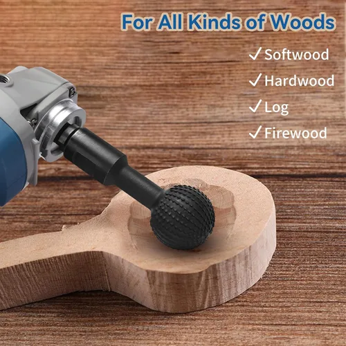 Miniatura 3 de JonPhoe Rebabas rotativas de esfera con roscas de 5/8-11 para amoladora angular de 4 1/2 pulgadas y 5 pulgadas, accesorios de amoladora angular