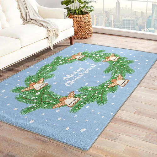 Miniatura 46 de Alfombra de oso de 2 x 3 pies, alfombra de Navidad para entrada, sala de estar, dormitorio, alfombra de animales salvajes, decoración de habitación