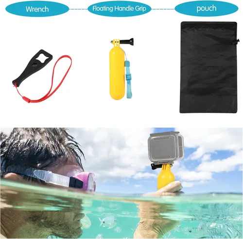 Miniatura 6 de Kit de accesorios para cámara de acción para GoPro Hero 11/10/9/8/7/6/5, Insta360, DJI Osmo Action, AKASO (KPE-075)