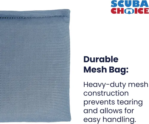 Miniatura 3 de Scuba Choice Pesas de malla suave para control de flotabilidad, duraderas, ajustables y cómodas para bolsillos de cinturón de peso para buceo