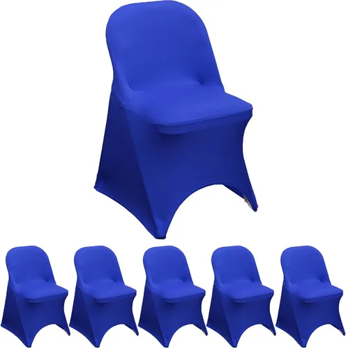 Miniatura 68 de YOUR CHAIR COVERS - Funda para silla plegable de elastano azul claro - Funda de cojín tapizada plegable elástica ajustable extraíble lavable