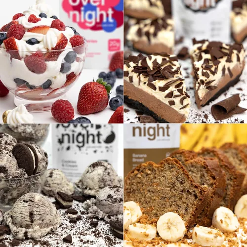 Miniatura 7 de Oats Overnight Paquete de variedad definitivo - Batido proteico para el desayuno alto en proteínas, 5g de fibra - Harina de avena sin gluten, avena