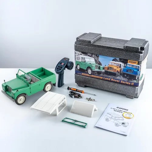 Miniatura 8 de BEEZRC FMS 1/12 RC Crawler Land Rover Series II RC RTR 4WD 2.4G Model Car Hobby RC Crawler RC Cars Offroad RC Truck Auto de control remoto con Verde