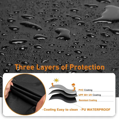 Miniatura 3 de Funda universal para parrilla de 48 pulgadas para parrilla al aire libre, impermeable, resistente a la intemperie, resistente a la decoloración