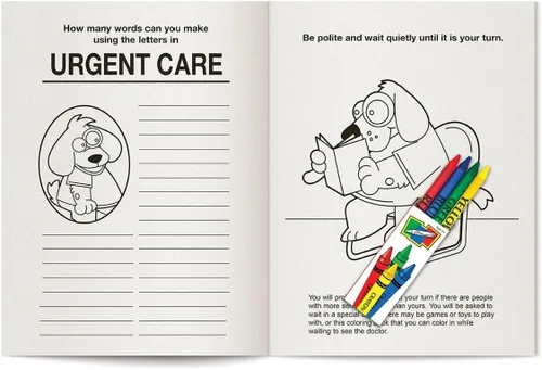 Miniatura 3 de ZOCO – Visita al Centro de Atención de Urgencias – Libros educativos para colorear para niños (paquete de 50 unidades, con crayones) – Seguridad