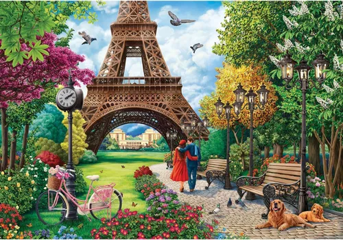 Miniatura 6 de Anatolian Rompecabezas de 500 piezas - Café Rendezvous, multicolor (PER3523)