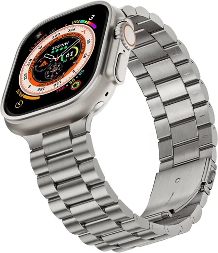 Miniatura 16 de SUNFWR Compatible con Apple Watch Band 40mm 41mm 38mm 42mm (Series 10 11) para Mujeres y Hombres, Correa de Acero Inoxidable para iWatch para Apple