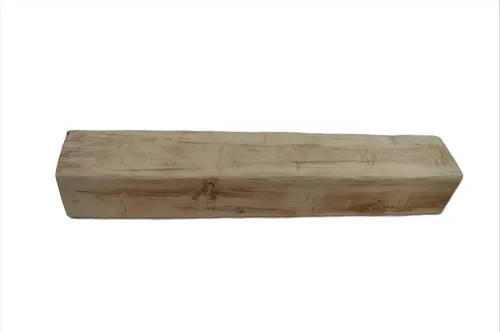 Miniatura 5 de Wilson 8 x 8 x 72 pulgadas repisa de viga de granero tallada a mano, estante rústico de madera maciza natural sin terminar (1 unidad)