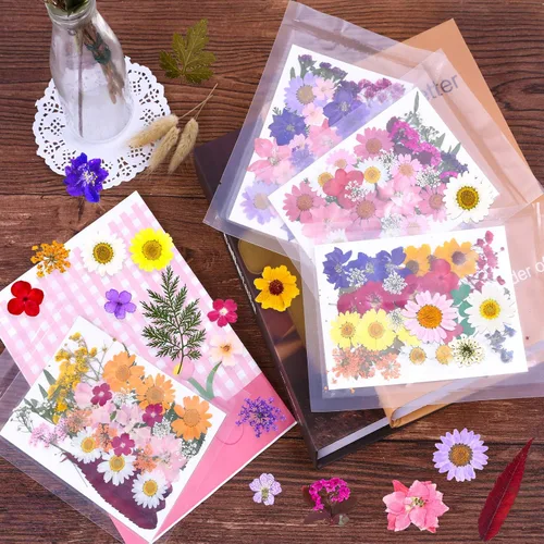 Miniatura 7 de Flores secas prensadas para resina, flores prensadas reales, hojas secas, kit de hierbas naturales a granel para álbumes de recortes, manualidades