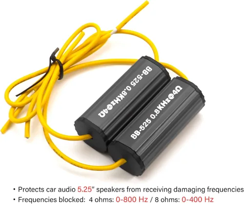 Miniatura 3 de RECOIL BB-35 Bloqueadores de graves diseñados para proteger audio de coche, parlantes de 3.5 pulgadas, eliminan frecuencias 0-2.8kHz a 4 Ohmios, par