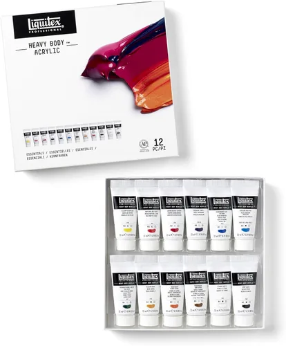 Miniatura 7 de Liquitex Professional Heavy Body - Pintura acrílica, Juego de 12 x 22ml (0.74-oz), Set de Esenciales
