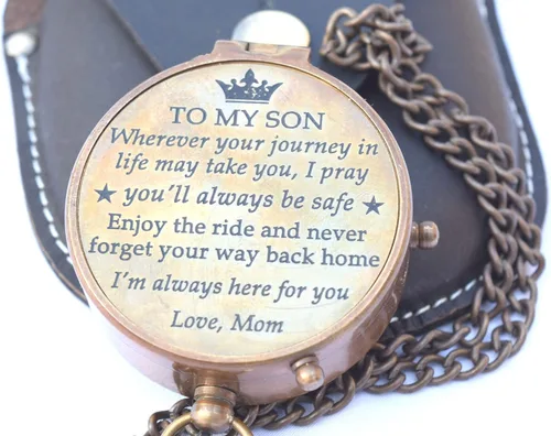 Miniatura 5 de Brújula de mamá a hijo - para mi hijo ama mamá - regalos de madre a hijo - Regalos de graduación para hijo - Regalos de cumpleaños para hijo
