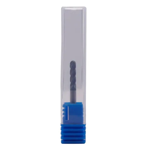 Miniatura 5 de BestParts 5 fresas de punta de bola de carburo sólido de alto rendimiento, revestimiento AlTiN, 4 flautas, hélice de 30 grados, diámetro de corte