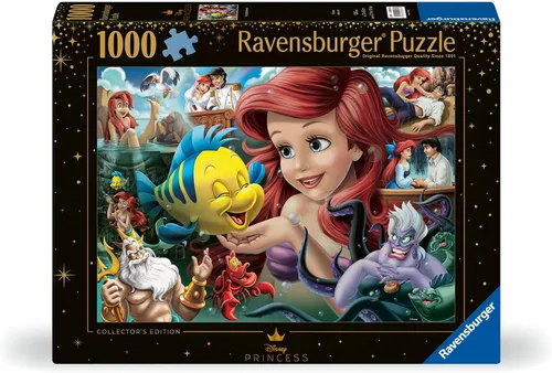 Miniatura 2 de Ravensburger Disney 12000567 - Rompecabezas de 1000 piezas para adultos Heroines: La Sirenita - 12000567 - Herramientas hechas a mano, fabricado