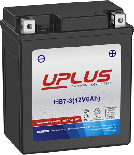 Miniatura 14 de UPLUS YTX4L-BS - Batería de motocicleta, EB4-3 12 V, 3 Ah, SLA, sin mantenimiento, scooter, ATV AGM, repuesto para YT4L-BS, AGM12-4, LTX4L-BS