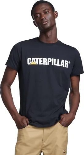 Cat erpillar - Camiseta de manga corta con logotipo y cuello redondo para hombre