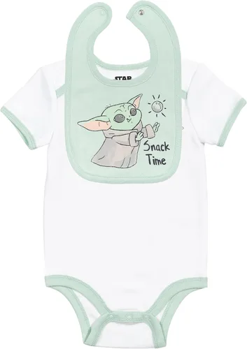 Miniatura 9 de STAR WARS Mandalorian The Child Baby Boys - Conjunto de canastilla con pantalones y babero