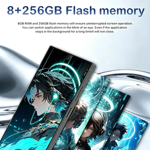 Miniatura 3 de Teléfonos celulares desbloqueados C24U, bolígrafo integrado, pantalla HD 6.82 8+256 GB, Android 14 6800mAh batería de larga duración 5G, doble