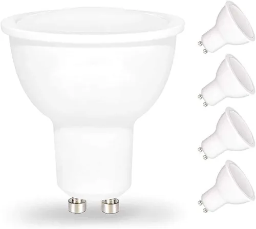 Miniatura 9 de Bombillas LED GU10 LED COB Bombilla de inundación de 5.5 W, 110 V, iluminación de pista, regulable, haz de 120°, 4 paquetes (blanco frío)