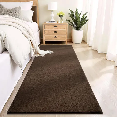 Miniatura 10 de Vasofe Alfombra de pasillo negra de 2 x 4 pulgadas, alfombra antideslizante de espuma viscoelástica gruesa para interiores, para guardería