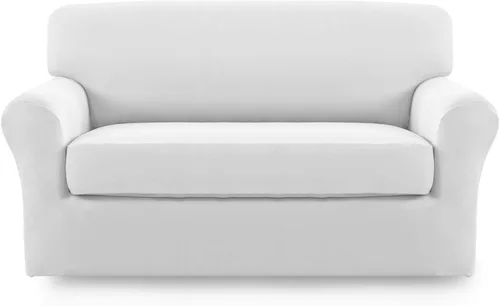 Miniatura 53 de Easy-Going Funda de Sofá Elástica de Microfibra de 2 Piezas – Cubierta de Sofá Suave Ajustada de Spandex, Protector de Muebles Lavable con Parte