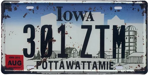 Miniatura 23 de Placa de matrícula de Wyoming de aluminio, placa decorativa de automóvil novedosa, placas de matrícula de 12"x6" para el frente del automóvil, placa
