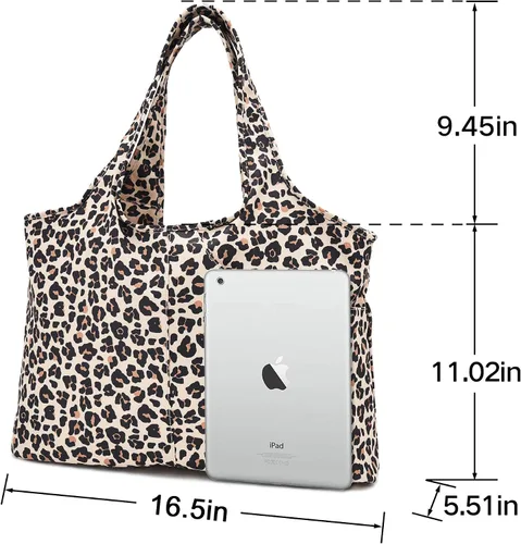 Miniatura 4 de ZOOEASS - Bolso grande de hombro para mujer, impermeable, multifunción, de nailon, para viaje