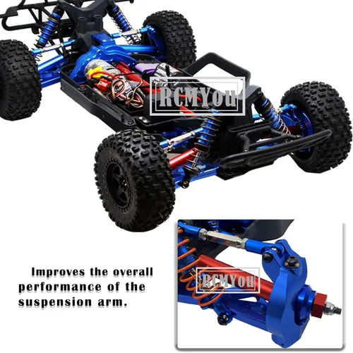 Miniatura 5 de Upgrades - Amortiguadores de aleación RC, bloque de ruedas, bloques de dirección, portadores de eje trasero para granito 1/10/10/Senton 4x4 3S Blx