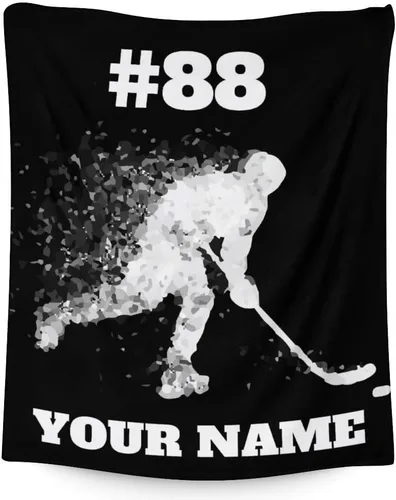 Miniatura 16 de Regalos de hockey - Manta de hockey sobre hielo para niños - Mantas para niños pequeños para niñas - Mantas suaves y mullidas de 30"x40" para niños