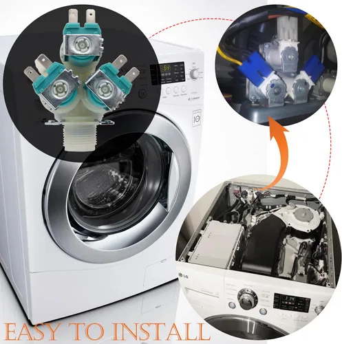 Miniatura 6 de 5220FR2075L Válvula de entrada de agua fría para LG Kenmore reemplaza 5221ER1003A AP5986564 5221ER1003C 5221ER1003D PS11728995
