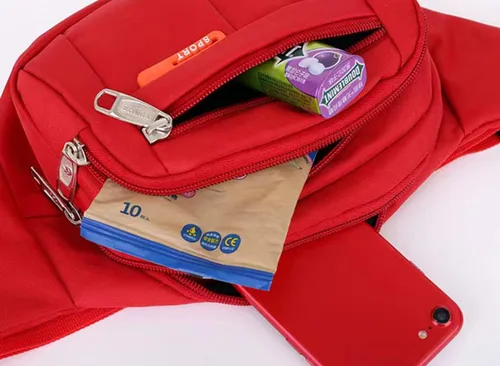 Miniatura 7 de Waist Bag, Sports Casual Shopping Bag,Shoulder Bag,4 pockets