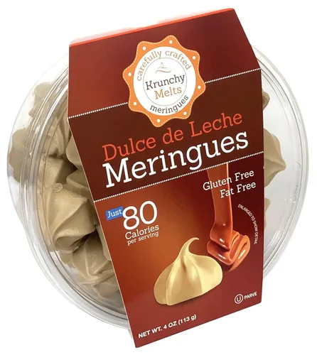 Miniatura 14 de Krunchy Melts Galletas originales de merengue Sabor vainilla de Halloween Solo 90 calorías por porción Sin grasa, sin gluten, sin lácteos