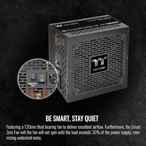 Miniatura 5 de Thermaltake Toughpower GF A3 1050W, Conectores True 600W 12VHPWR en la fuente de alimentación y serie NVIDIA RTX 40, ATX 3.0/PCI-E 5.0, 80+ Gold