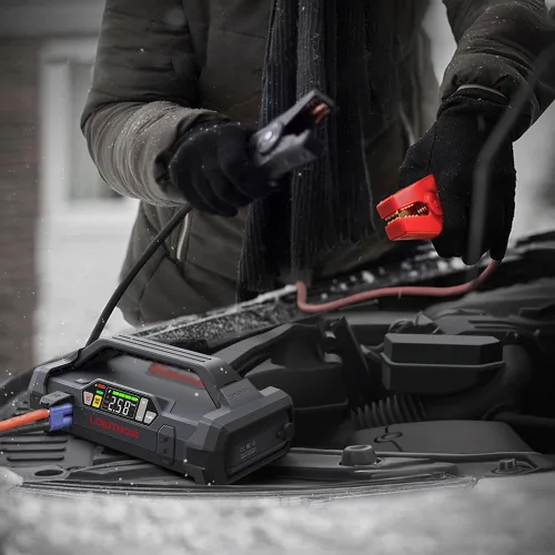 Miniatura 2 de LOKITHOR JA301 Arranque de Vehículo con Compresor de Aire, Paquete de Batería de Automóvil Portátil de 2000Amp 12V para Hasta 8.0L de Gasolina