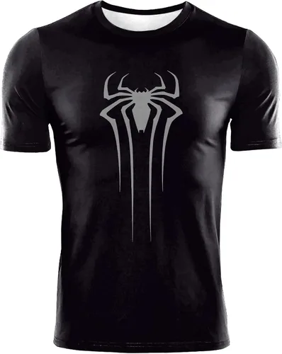 Miniatura 4 de Camisa de compresión para hombre, manga corta, camiseta casual y deportiva, camiseta atlética para fitness