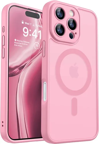 Miniatura 120 de CANSHN Funda magnética compatible con iPhone 17 Pro, mejorada [protección completa de la cámara] [compatible con Magsafe] [mate translúcido] funda