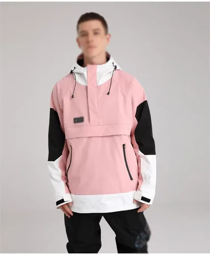Miniatura 5 de LIUZH - Chaqueta de esquí deportiva para hombre, chaqueta de snowboard para invierno, suéter con capucha, chaqueta de nieve a juego, ropa de esquí