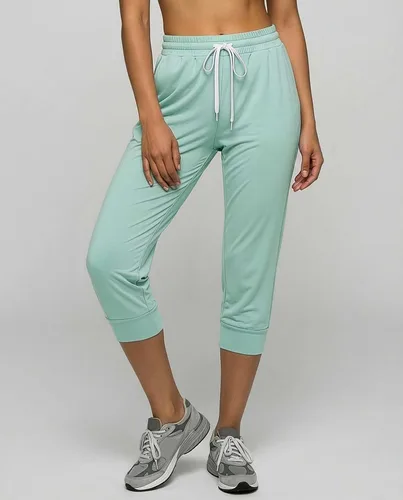 Miniatura 2 de Real Essentials 3-Pack Women's Ultra Soft Lounge Capri Joggers Sweatpants Athletic Yoga with Pockets(Available in Plus Size)